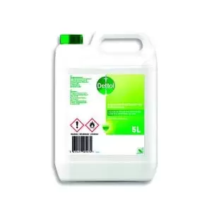 Image of Dettol Antibacterial Hand Sanitiser Gel 5L Pack of 4 3181035 RK80282