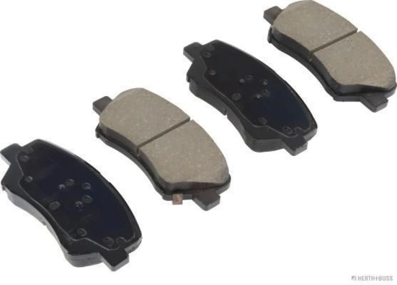 Image of HERTH+BUSS JAKOPARTS J3600554 Brake pad set Front Axle, with acoustic wear warning, with anti-squeak plate Brake Pad Set,disc brake (402)