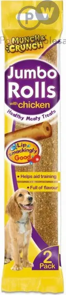 image of Munch and Crunch Jumbo Rolls Dog Treats 2Pcs