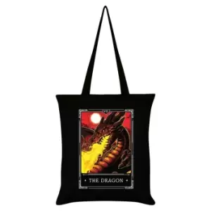 image of Deadly Tarot Legends The Dragon Tote Bag (One Size) (Black/Yellow/Red)