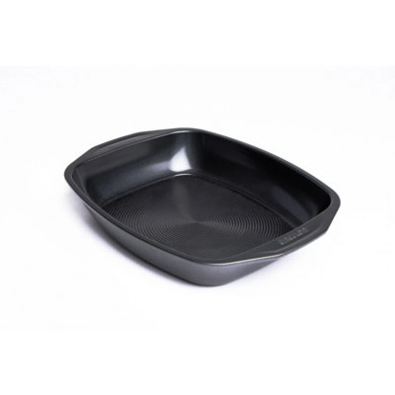 Image of Circulon Black 'Ultimum BW' Rectangular Steel Non Stick Roaster - 15.5 x 12" Black