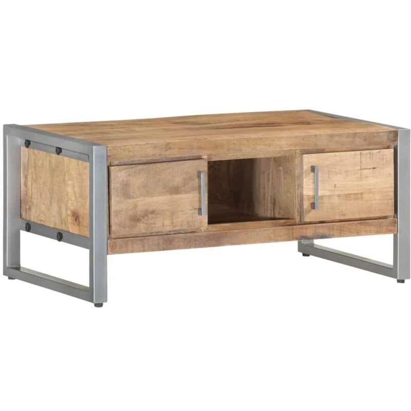 Image of VIDAXL Coffee Table 95x50x40cm Rough Mango Wood Vidaxl 8720286066423