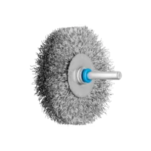 image of Pferd POS Wheel Brush Crimped RBU Diameter 70X15mm Shank Diameter 6mm Stainles