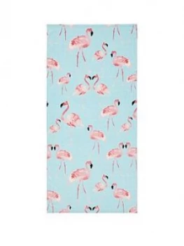 Image of Catherine Lansfield Flamingo Beach Towel