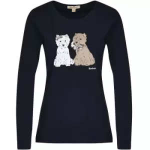 Image of Barbour Womens Lossie L/S Tee Navy 10