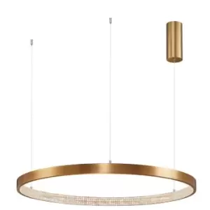 Image of Merano - Clarksville Integrated LED Pendant Ceiling Light Antique Gold Brass Aluminium LED 50W 2727Lm 3000K