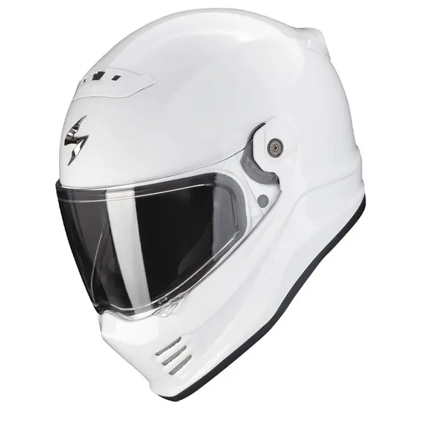 Image of Scorpion Covert FX Solid White Full Face Helmet S