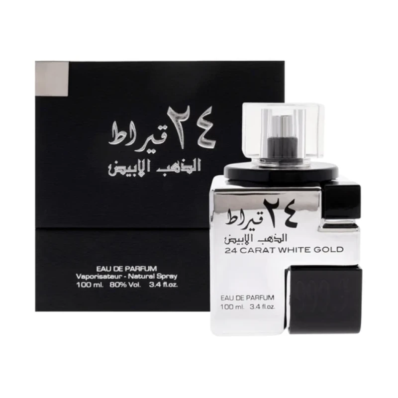 Image of Lattafa 24 Carat White Gold Eau de Parfum Unisex 100ml