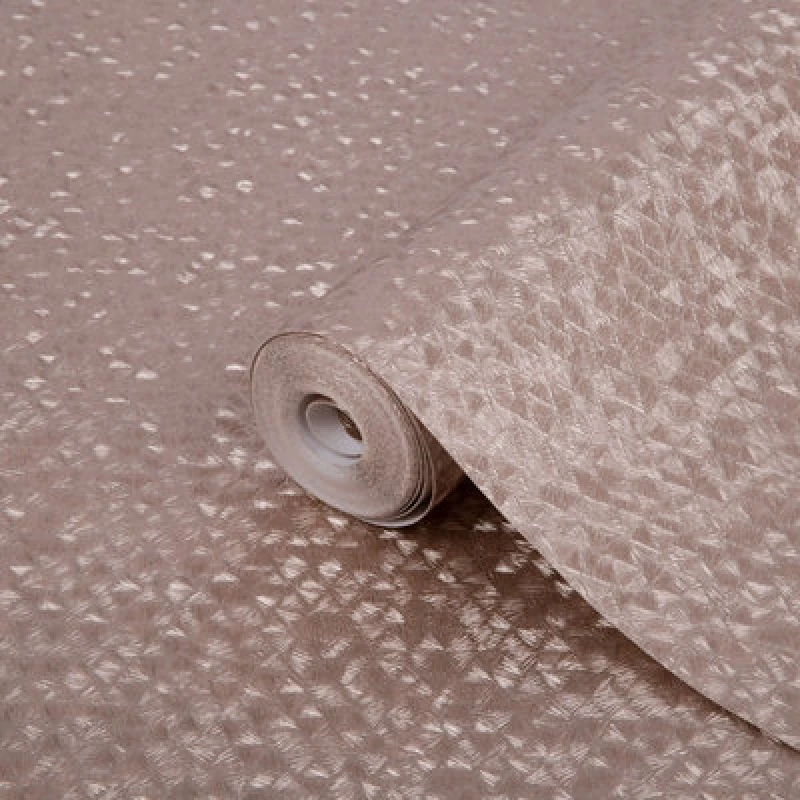 Image of Boutique Minori Rose Gold Effect Contemporary Embossed Wallpaper