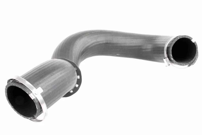 Image of VAICO V10-2835 Turbocharger Hose Rubber with fabric lining, Q+, original equipment manufacturer quality Rubber with fabric lining Charger Intake Hose