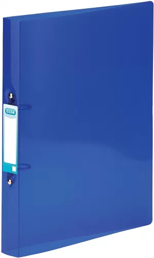 Image of Original Elba Snap A4 Ring Binder Polypropylene 2 O Ring 25mm Blue Pack of 10