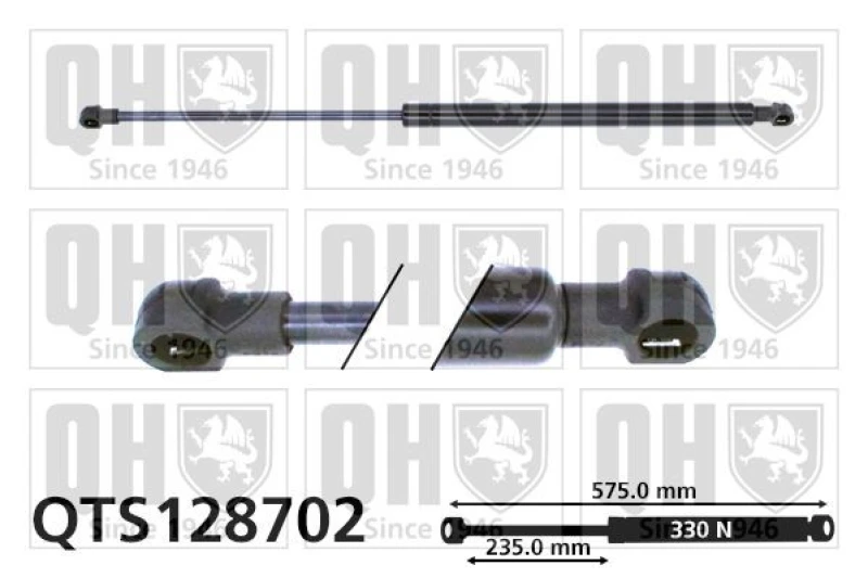 Image of QUINTON HAZELL Bonnet strut QUINTON HAZELL QTS128702