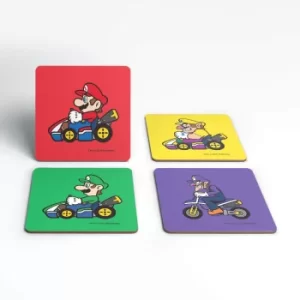 Image of Nintendo Super Mario Wario Coaster Set