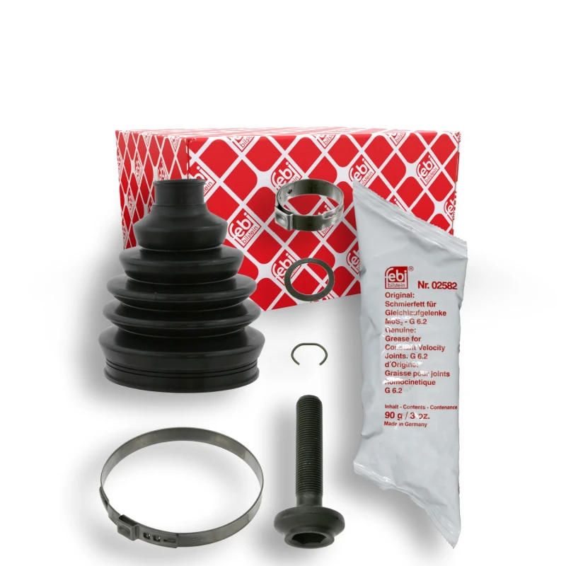 Image of FEBI BILSTEIN 15844 CV Boot Wheel Side, Thermoplast Thermoplast Bellow,drive shaft (194)