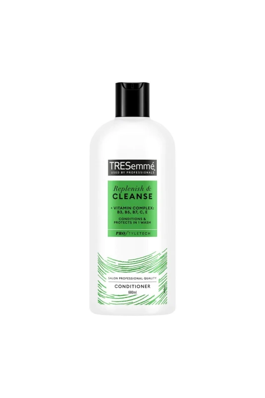 Image of Tresemme 'Conditioner' Replenish & Cleanse with Vitamins Complex B, C & E, 680 ml Green