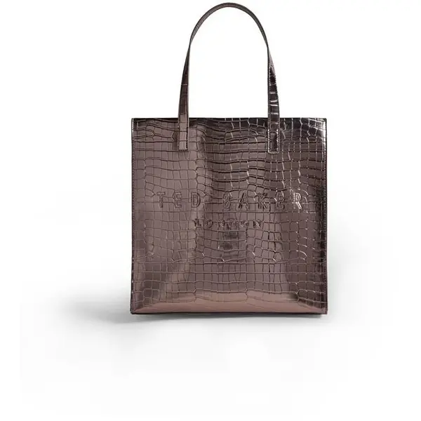 Image of Ted Baker Croccon Large Tote Bag Tote Bags One Size Purple 71145724000