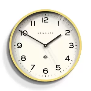 image of Newgate Echo Number Three Wall Clock, Cheeky Yellow