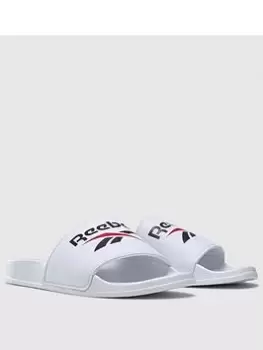 Image of Reebok Vector Slide - White/Navy, Size 11, Men