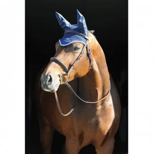Image of Weatherbeeta Crochet Ear Cover - Navy/White