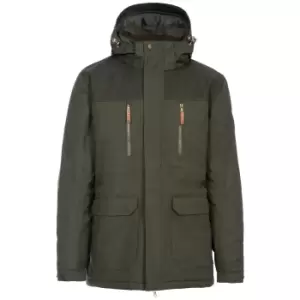 image of Trespass Mens Rockwell Waterproof Jacket (XXS) (Olive)