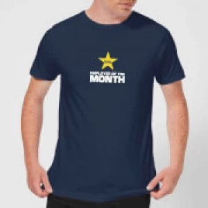 Image of Plain Lazy Employee Of The Month Mens T-Shirt - Navy - L