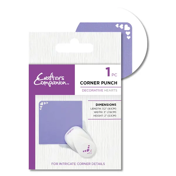 image of Crafter's Companion Corner Punch Decorative Hearts