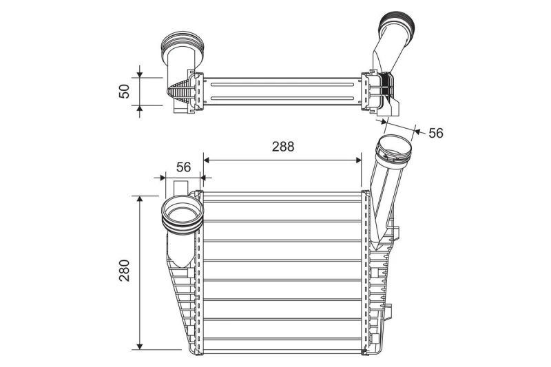 Image of Intercooler VALEO 822947