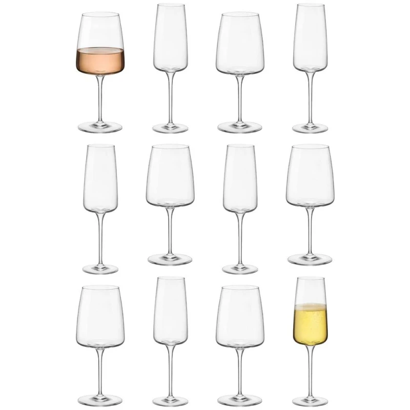 Image of Bormioli Rocco 12pc Nexo Glass Stemware Set in Clear Clear Unisex