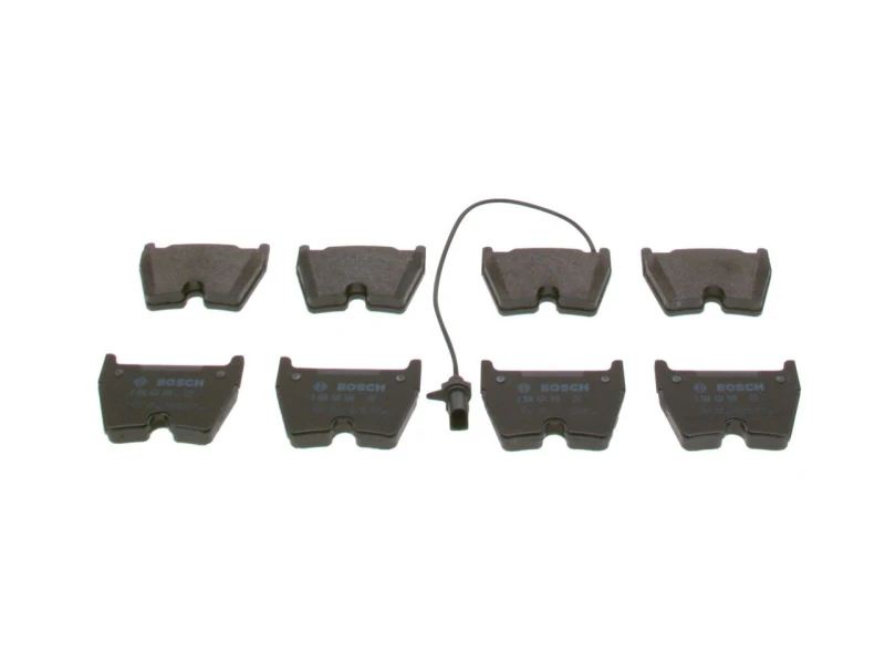 Image of Bosch 0 986 424 949 Brake pad set with integrated wear sensor, with mounting manual Low-Metallic Brake Pad Set,disc brake (402)