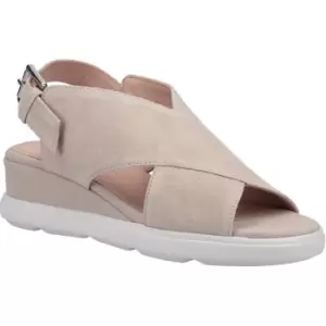 Image of Geox Womens D Pisa A Buckle Suede Leather Summer Sandals UK Size 4 (EU 37)
