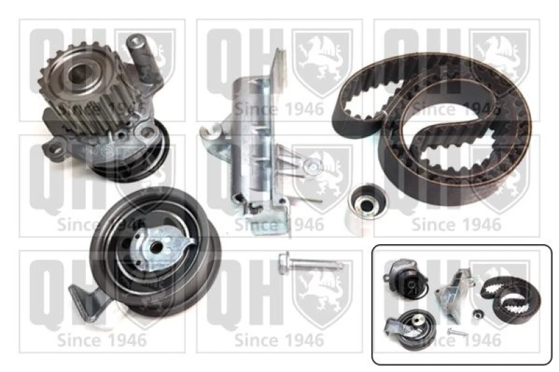 Image of QUINTON HAZELL Water pump and timing belt kit QUINTON HAZELL QBPK5834