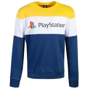 image of Sony - Colour Block Mens Large Sweater - Multi-Colour