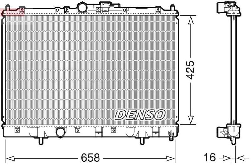Image of DENSO Engine radiator DENSO DRM45051