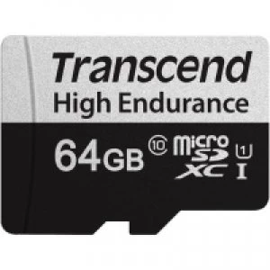 Image of Transcend High Endurance 350V UHS-I MicroSDXC Memory Card 64GB