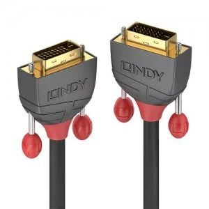 Image of Lindy 36224 DVI cable 5m DVI-D Black