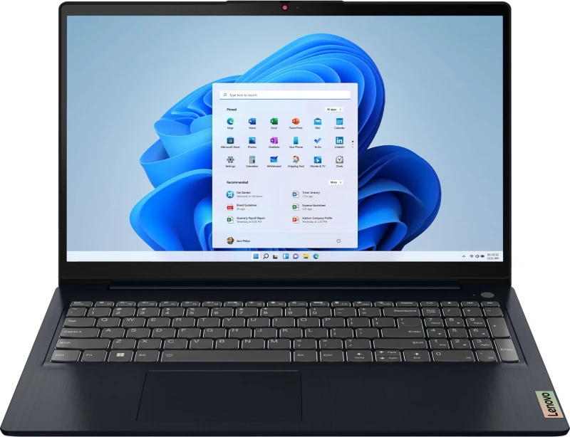 Image of Lenovo IdeaPad 3 15.6" i7 16GB 512GB Laptop Bundle - Blue