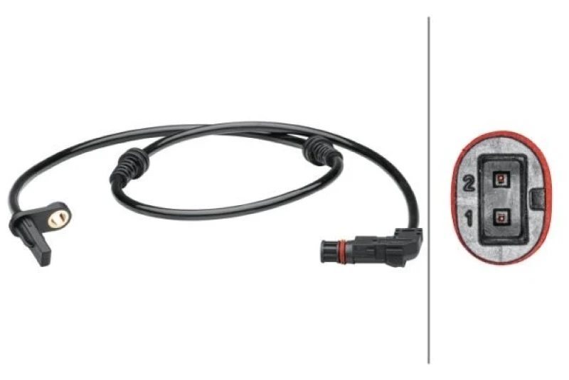 Image of HELLA ABS sensor HELLA 6PU 012 679-351