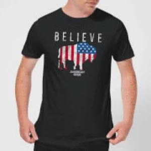 Image of American Gods Believe In Bull Mens T-Shirt - Black
