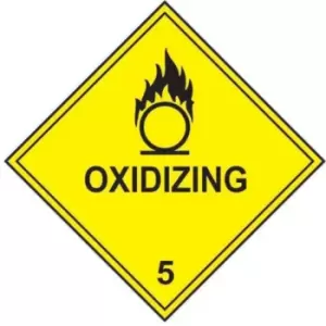 Image of Spectrum Industrial Oxidizing 5 Safety Sticker (10 Pack) - 250 x 250mm