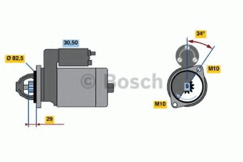Image of Starter motor Bosch 0 986 018 850