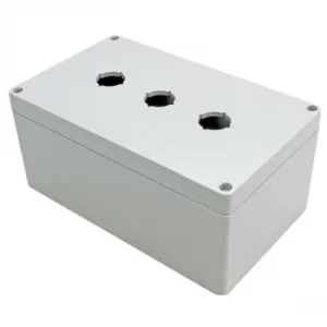 image of Hammond 1554MPB3 22.5mm Pushbutton Enclosure 200x120x90mm Polycarb...