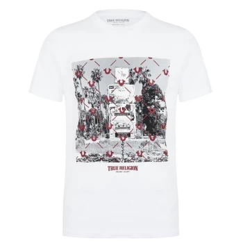 image of True Religion Photoreal Short Sleeve T Shirt - White