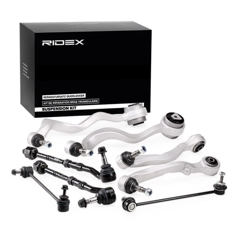 Image of RIDEX 772S0195 Control arm repair kit Front axle both sides, Control Arm Aluminium Suspension Kit (772)