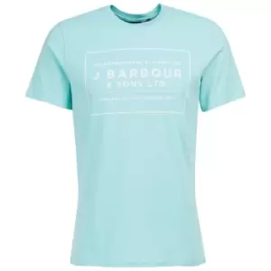 Image of Barbour Mens Yawl Tee Aquamarine Medium