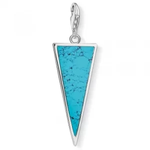 THOMAS SABO Silver Turquoise Pendant Charm Y0024-404-17