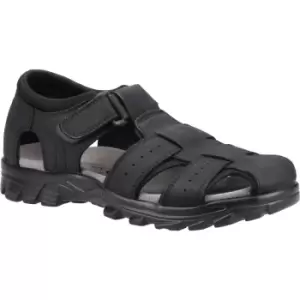 image of Fleet & Foster Mens Phil Leather Sporty Sandals UK Size 11 (EU 45)