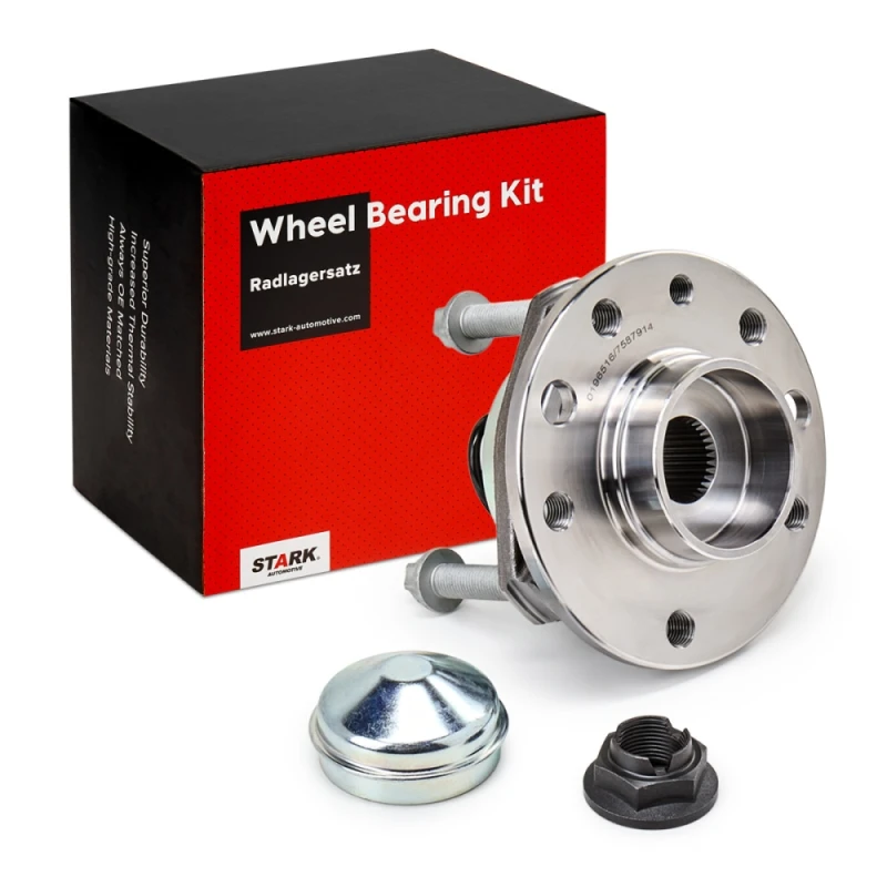 Image of STARK SKWB-0180059 Wheel bearing kit Front axle both sides, with bolts/screws Wheel Bearing Kit (654)