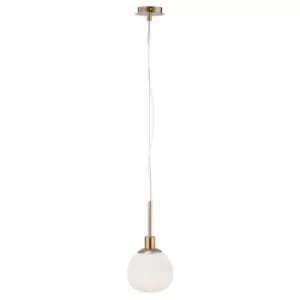Image of Erich Globe Ceiling Pendant Lamp Brass, 1 Light, E14