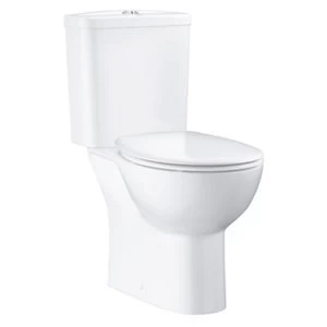 Image of Grohe Bau Contemporary Open back close-coupled Rimless Standard Toilet & cistern with Soft close seat