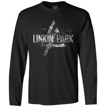Image of Linkin Park - Smoke Logo Unisex Large T-Shirt - Black